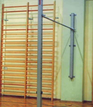 Gymnastická hrazda 1-pole, montovaná na stenu