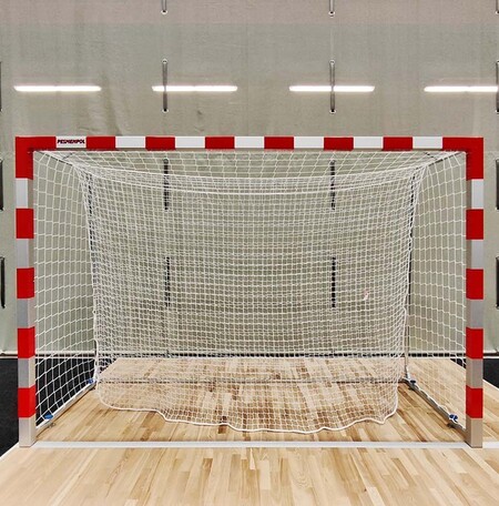 Hádzanárske bránky profesionálne 2x3 m, hliníkové, s pevnými oblúkmi