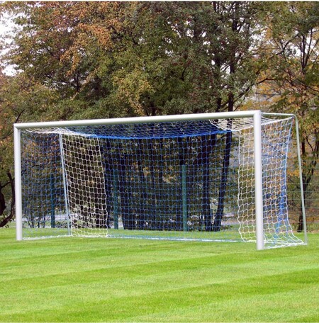 Futbalové bránky 5x2m s oválnym hliníkovým profilom, prenosné, montované kolíkmi do zeme