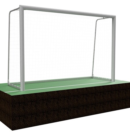 Futbalové bránky 3x2 m, hliníkový profil 120x100 mm