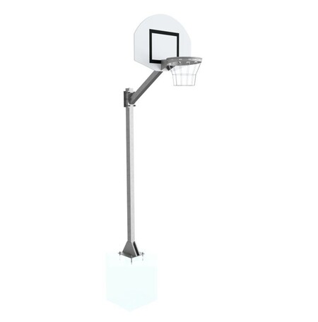 Tréningová jednostĺpová basketbalová konštrukcia FUN - priskrutkovaná do podložia