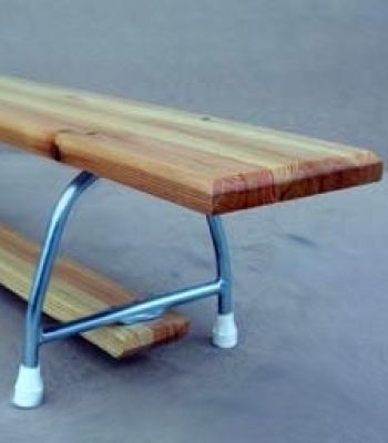 Gymnastické lavičky kovová konštrukcia, dĺžka 2 m