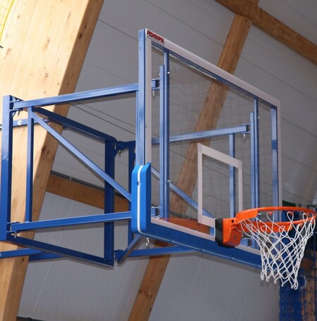 Basketbalová konštrukcia skladaná na bok steny 100-160 cm