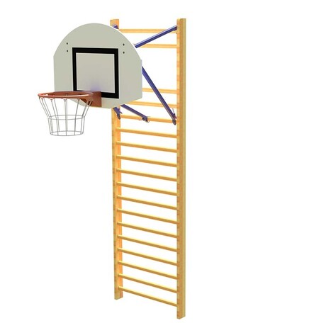 Basketbalový set montovaný na ribstol, doska MiniStreetBall 90x70 cm