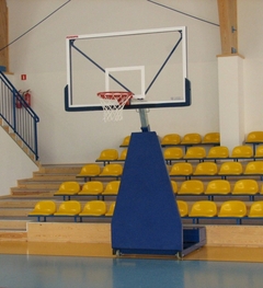 Basketbalová konštrukcia posuvná, nájazdová MINI