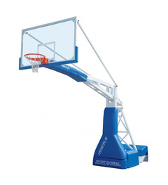 Basketbalová konštrukcia posuvná HYDROPLAY OFFICIAL, manuálne skladanie pomocou hydraulickej pumpy