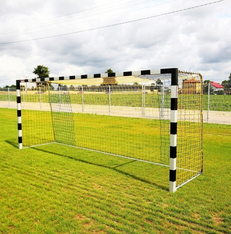 Futbalové bránky 5x2 m, profil 80x80 mm, hliníkové so skladacími ramenami