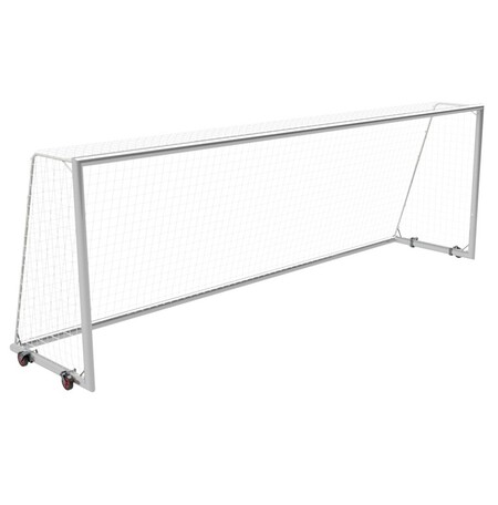 Prenosná futbalová bránka 7,32 x 2,44 m s kolieskami, hliníkový rám - profil 120x100 mm