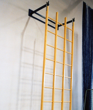 Gymnastický drevený rebrík, trojdielny